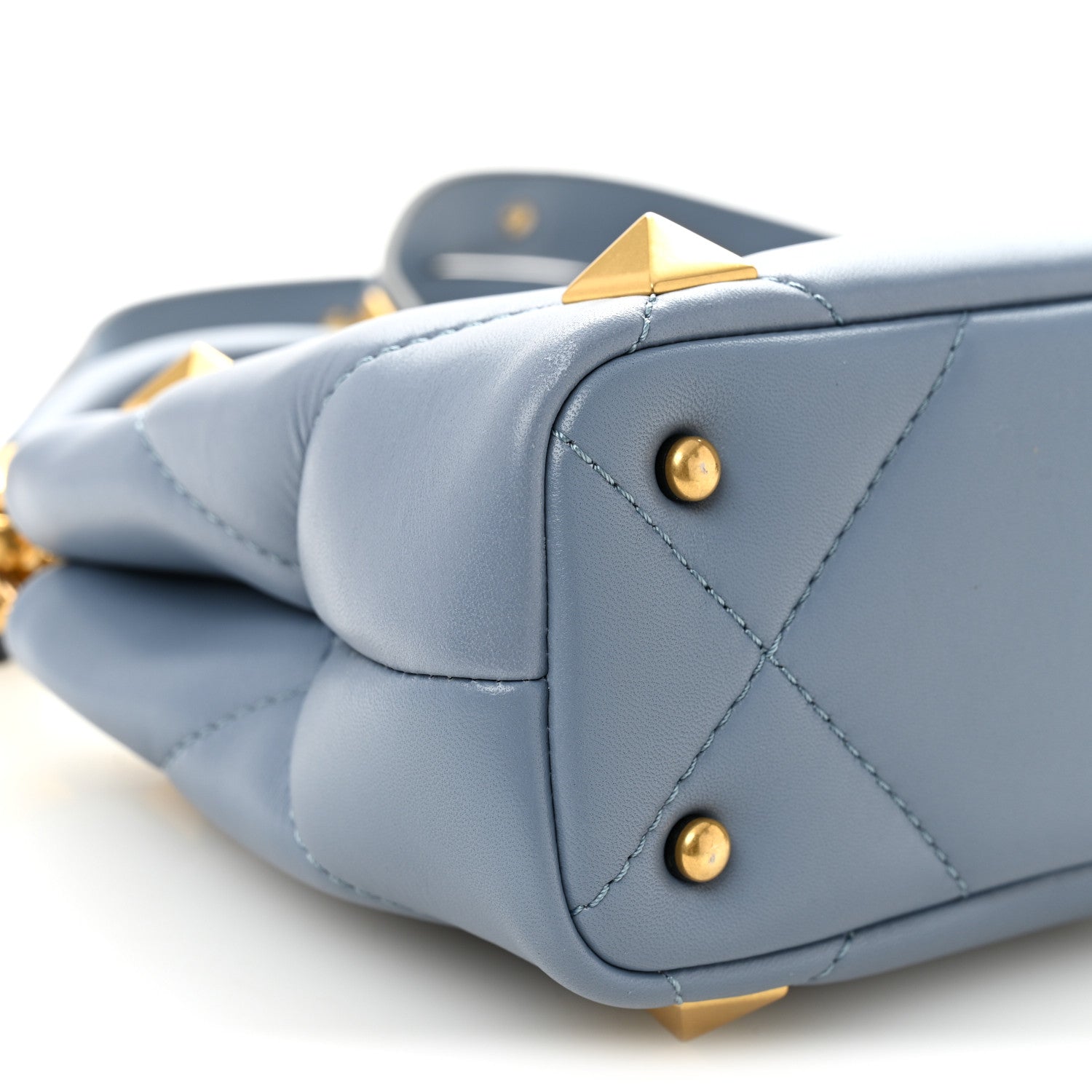 Nappa Mini Roman Stud The Handle Bag Niagara