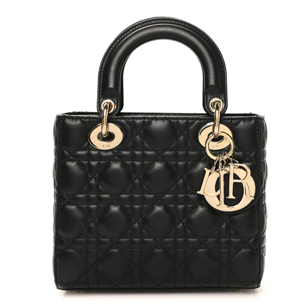 Lambskin Cannage Small My ABCDior Lady Dior Black
