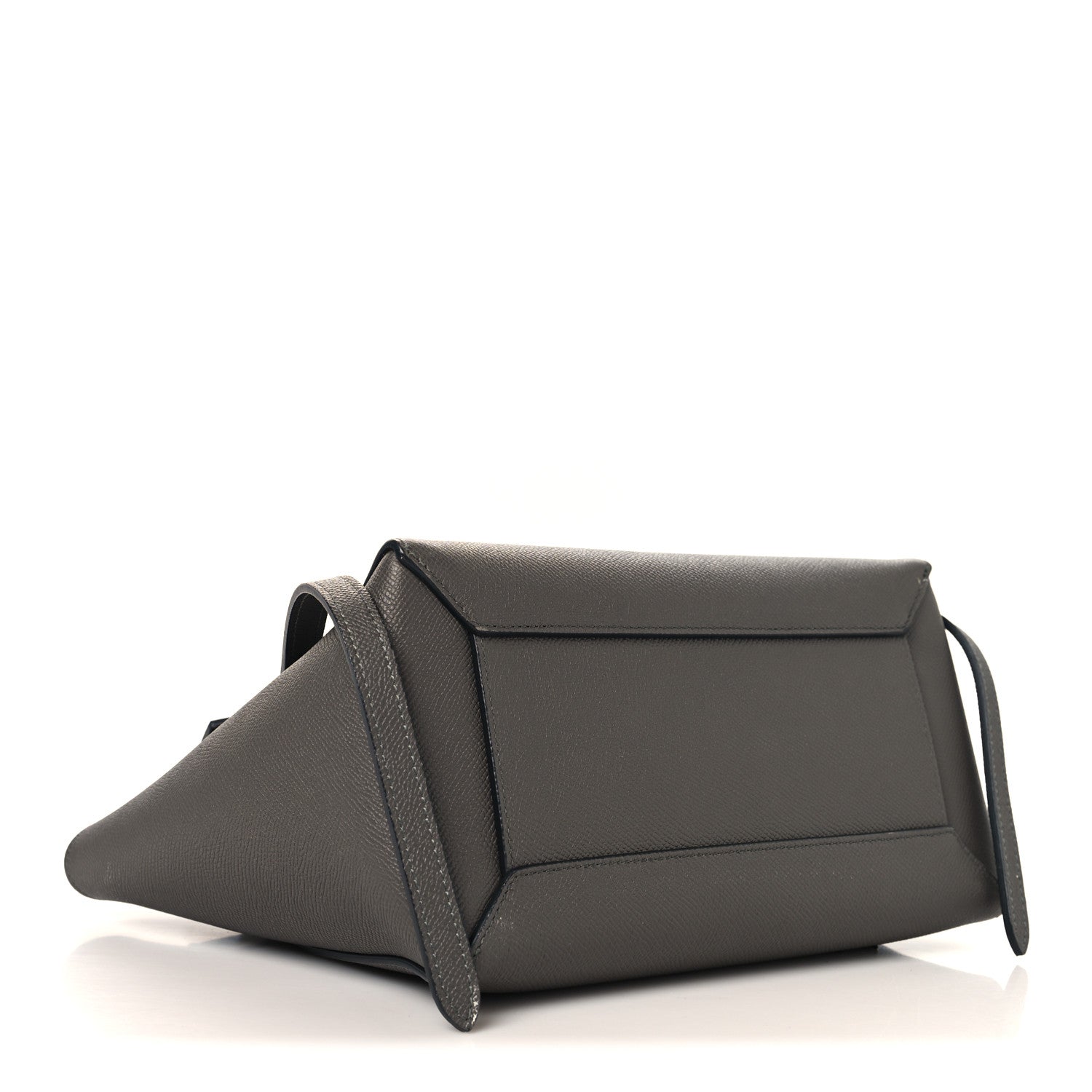 Grained Calfskin Micro Belt Bag Grey