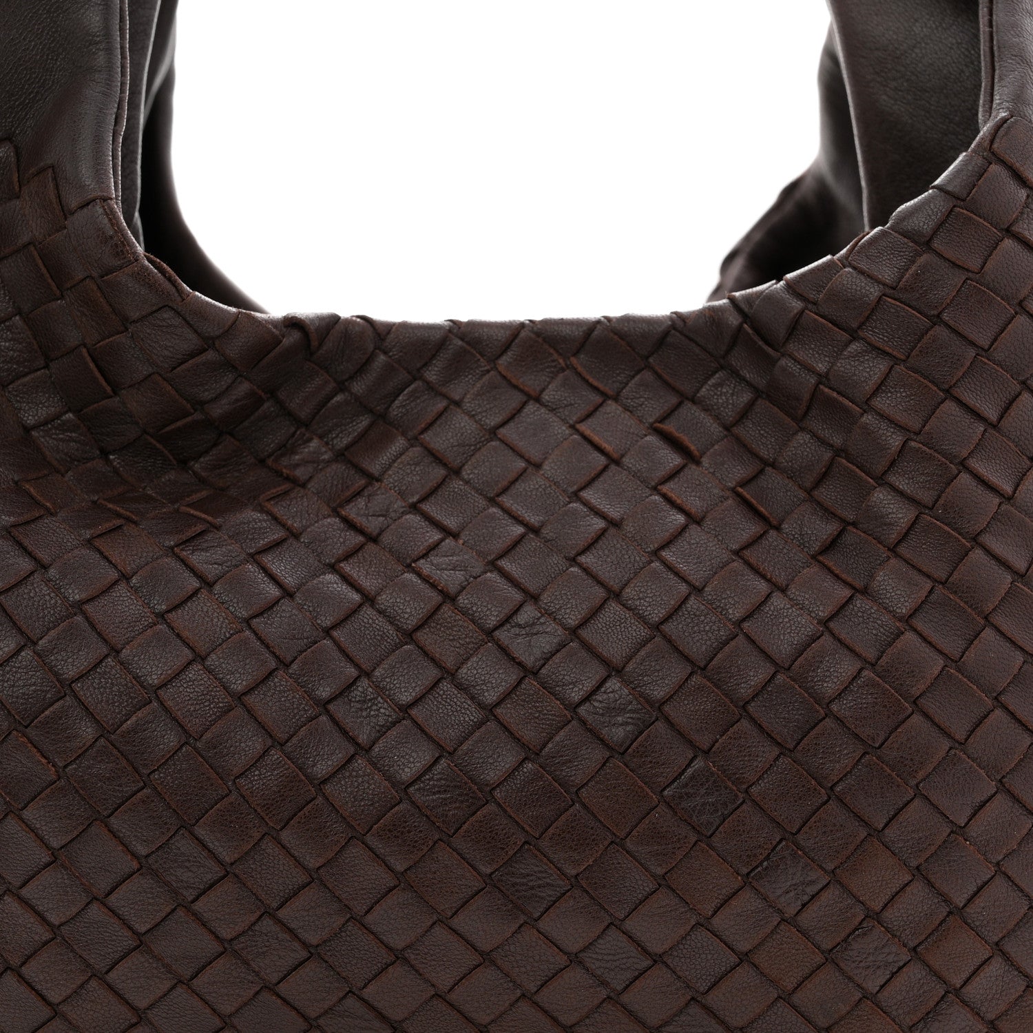 Nappa Intrecciato Medium Campana Hobo Ebano
