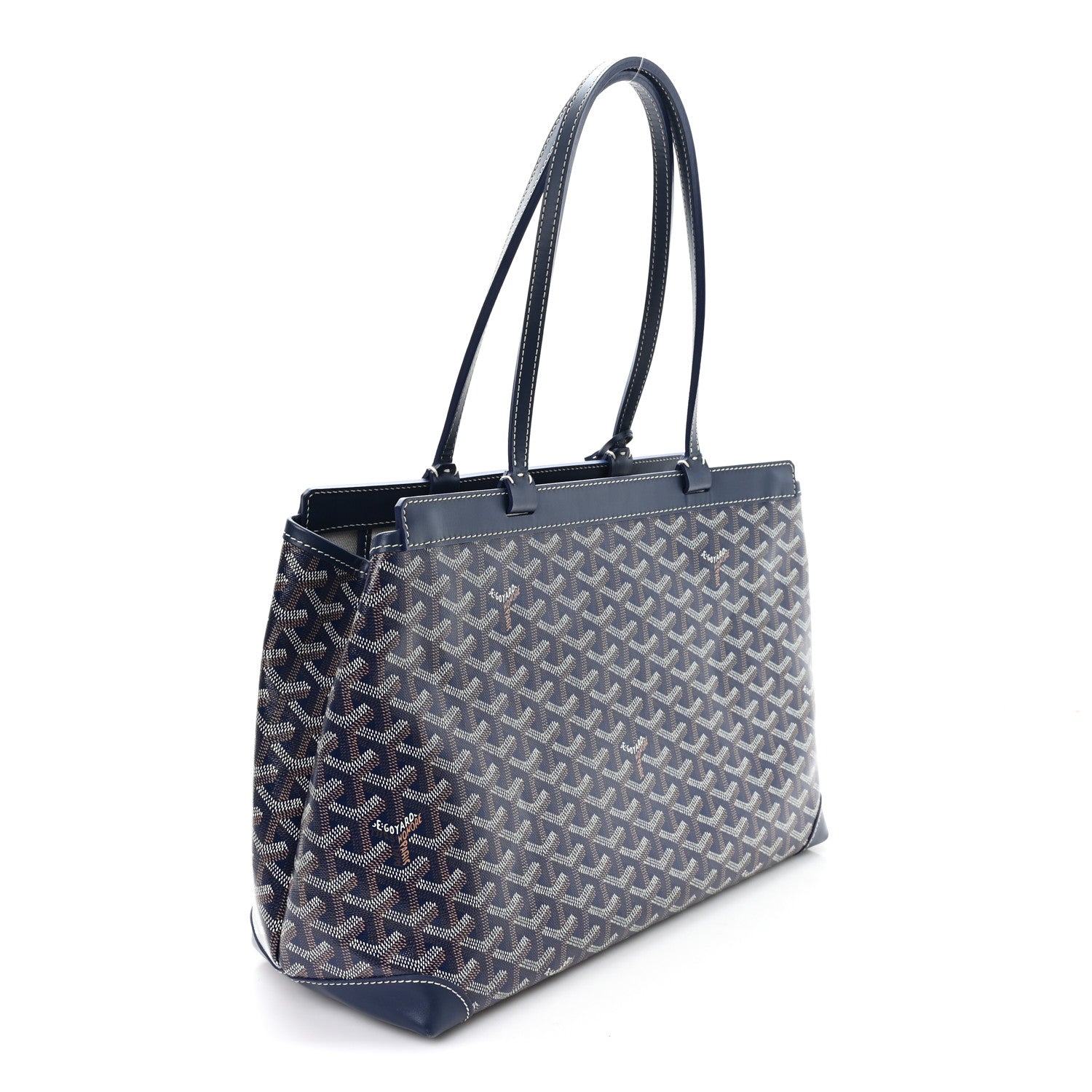 Goyardine Bellechasse Biaude MM Tote  Navy Blue