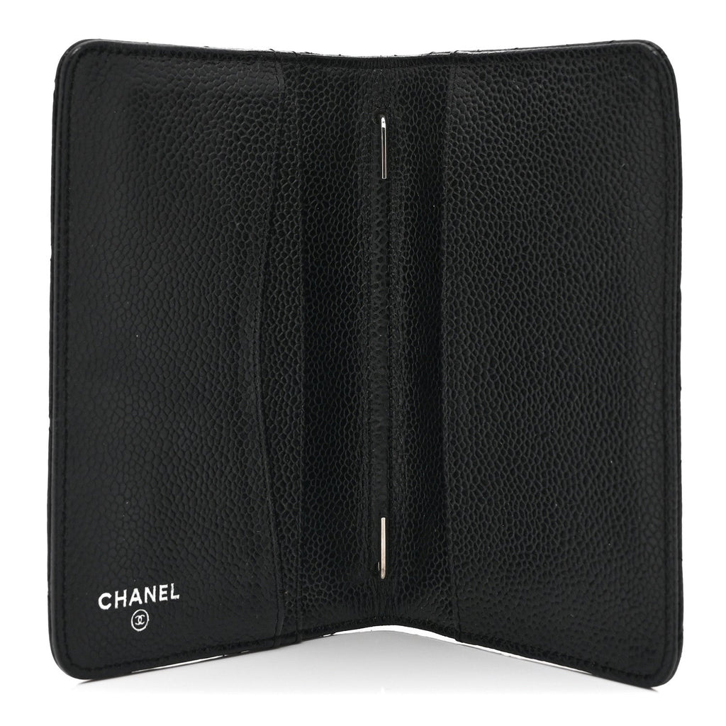 Caviar Quilted Agenda Cover Black