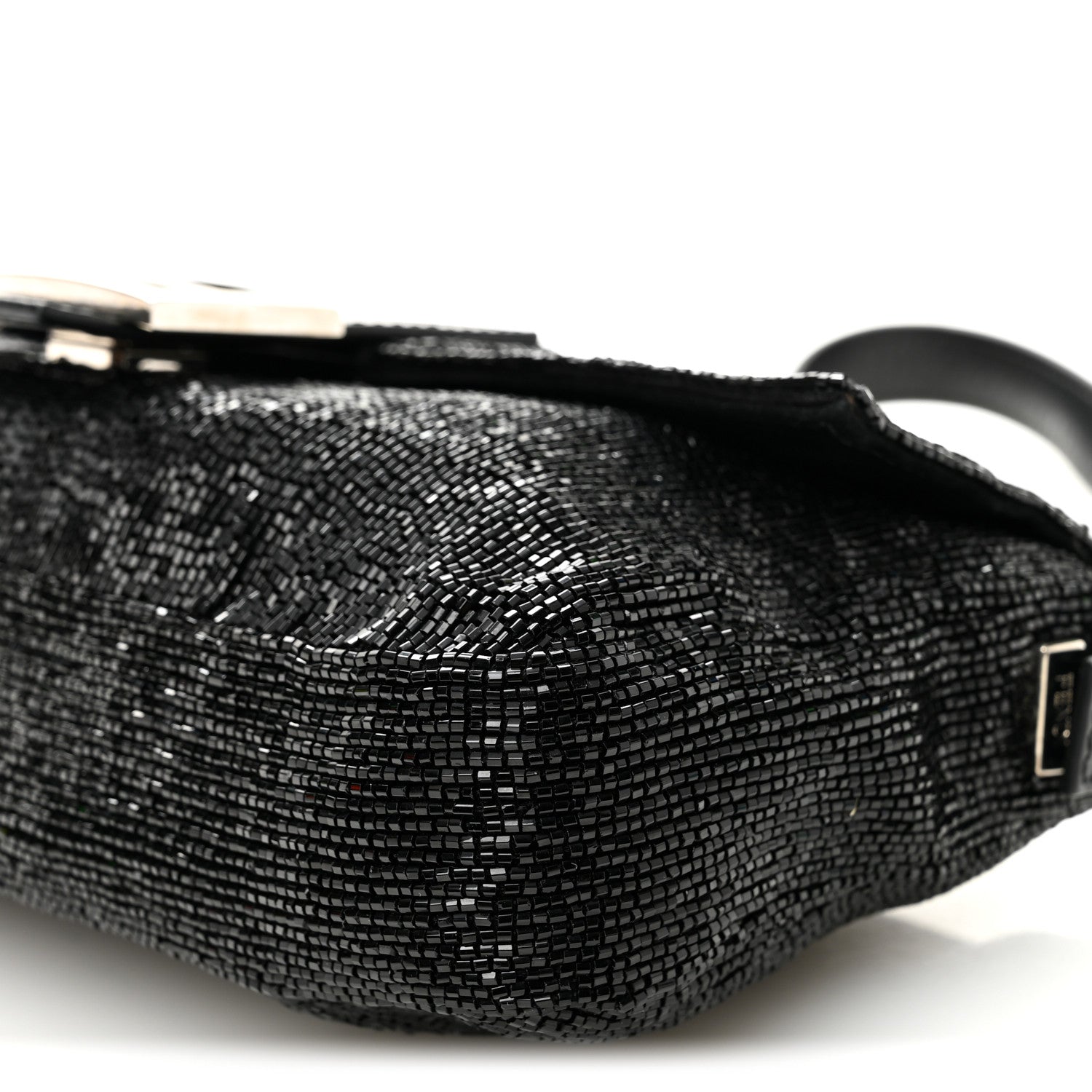 Sequin Beaded Baguette Black