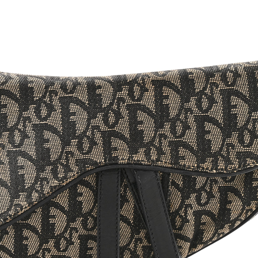 Monogram Saddle Bag Black