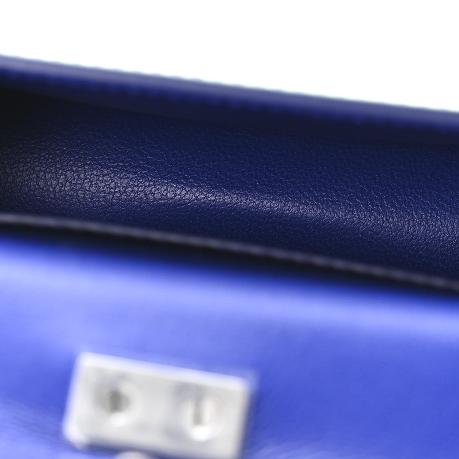 Smooth Airbrushed Calfskin Micro Pouch Lime Lapis