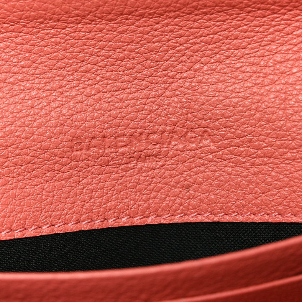 Grained Calfskin Essential Money Wallet Rose Jaipur