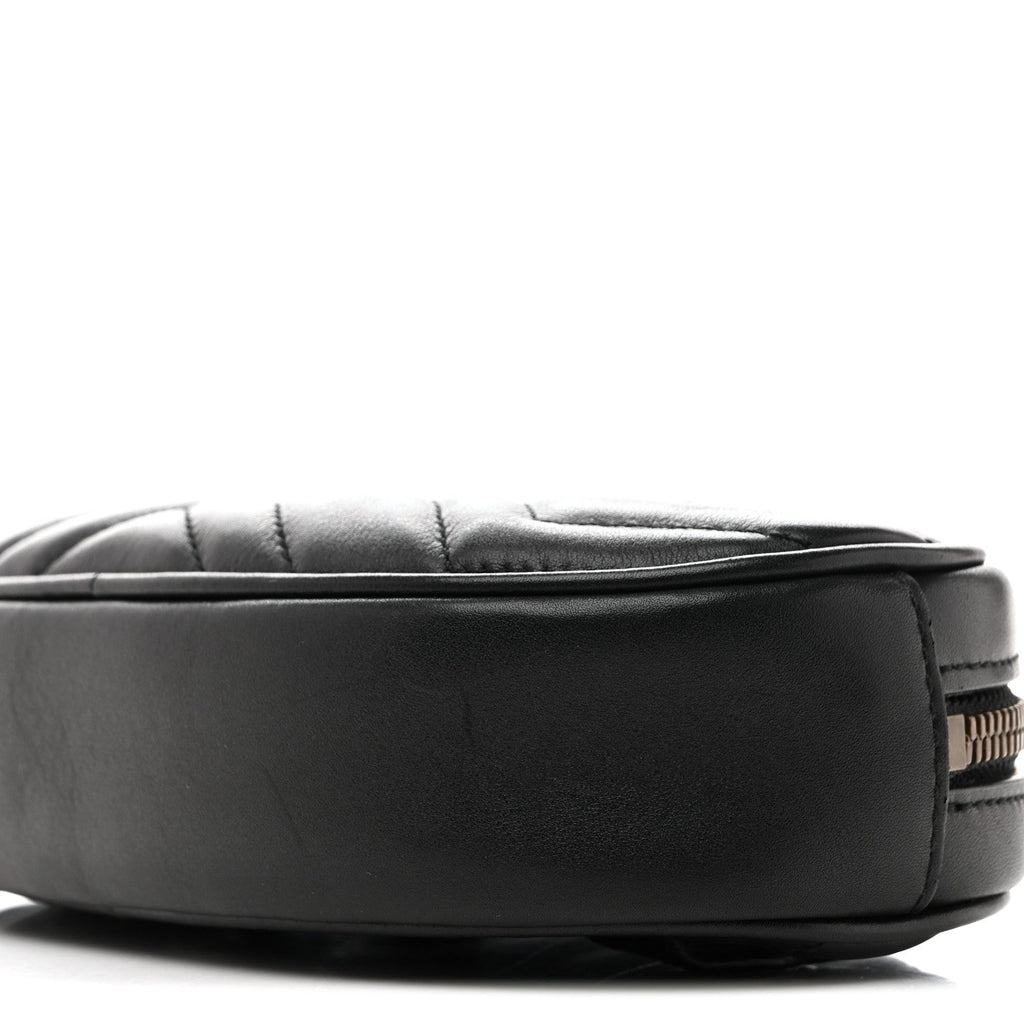 Calfskin Matelasse GG Marmont Belt Bag 85 34 Black