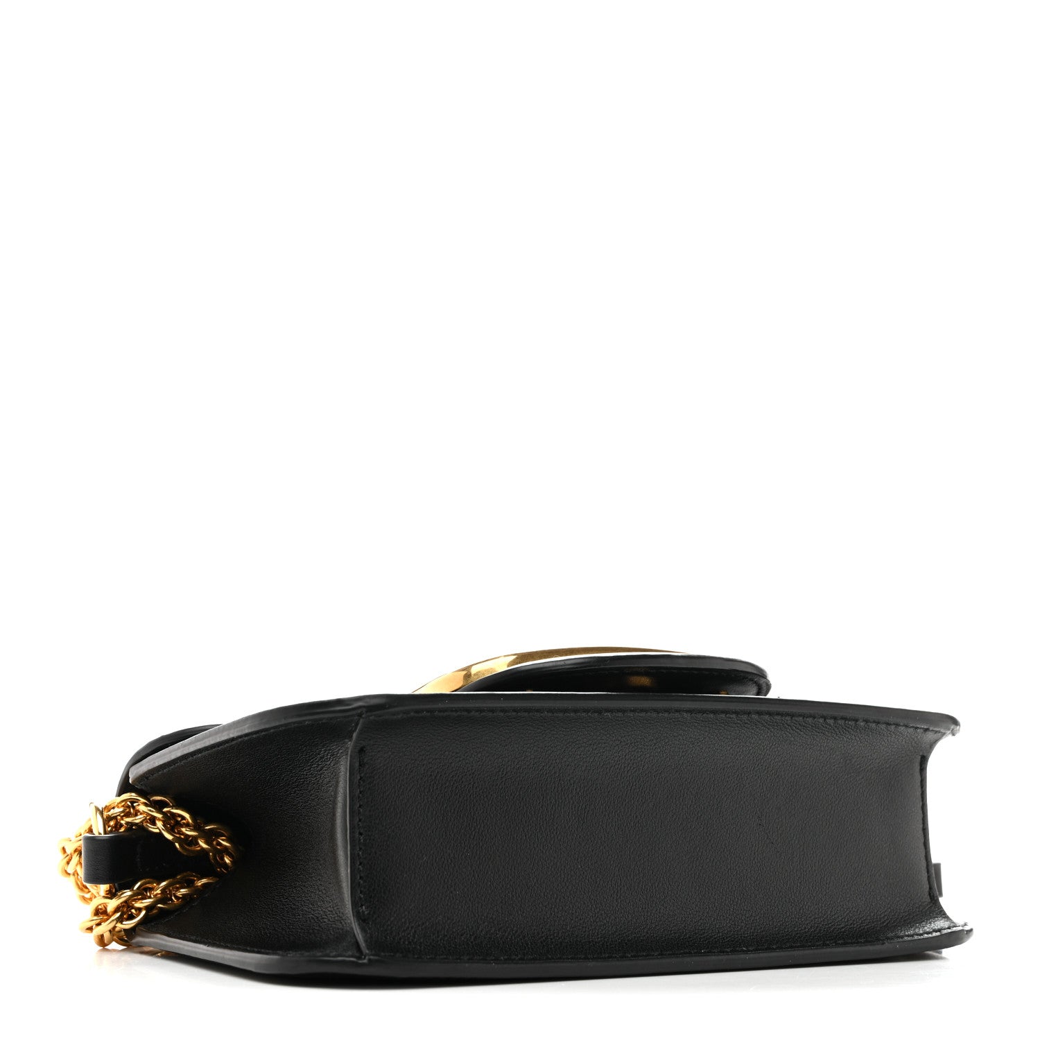 Calfskin Vlogo Small Loco Shoulder Bag Black