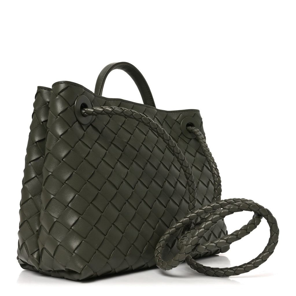 Nappa Intrecciato Small Andiamo Shoulder Bag Pickle