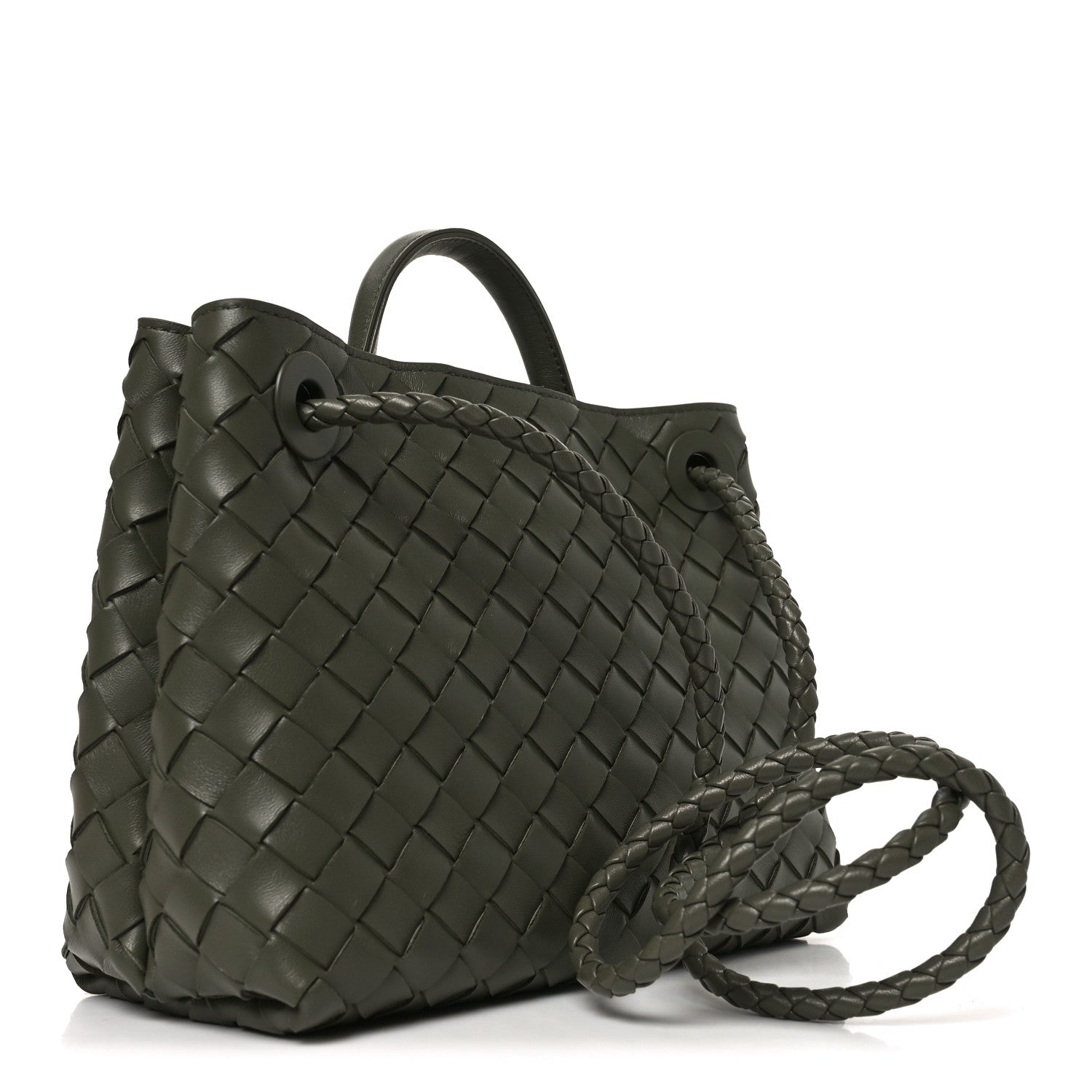 Nappa Intrecciato Small Andiamo Shoulder Bag Pickle