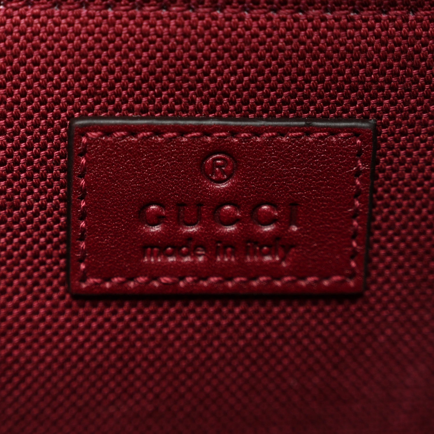 Crepe Wool Silk GG Monogram Go Small Shoulder Bag Rosso Ancora