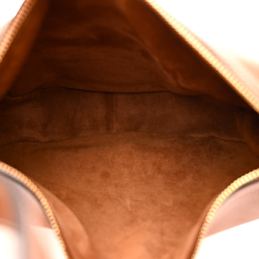 Supple Calfskin Medium Triomphe Heloise Shoulder Bag Tan