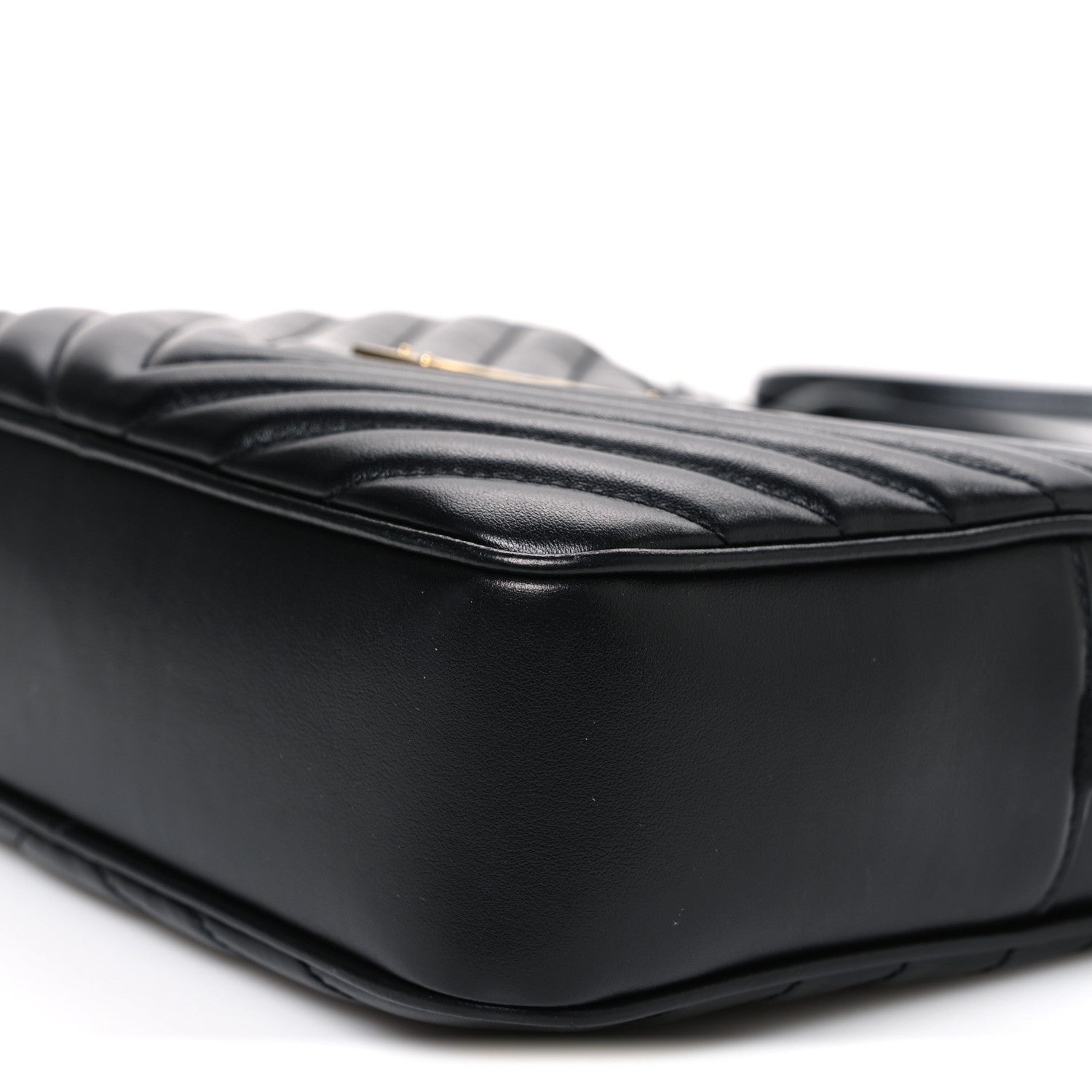 Calfskin Matelasse Monogram Lou Camera Bag Black