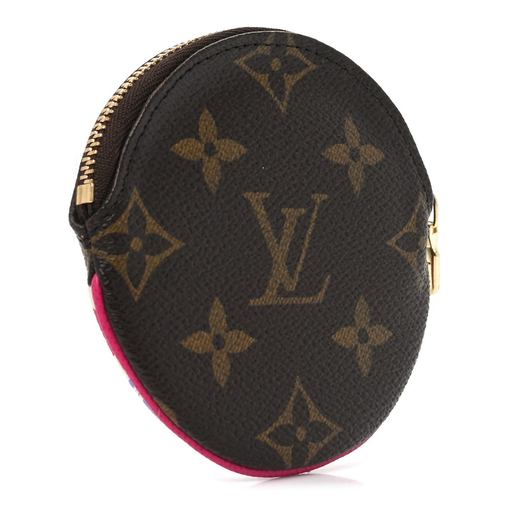 Monogram 2018 Christmas Animation Round Coin Purse
