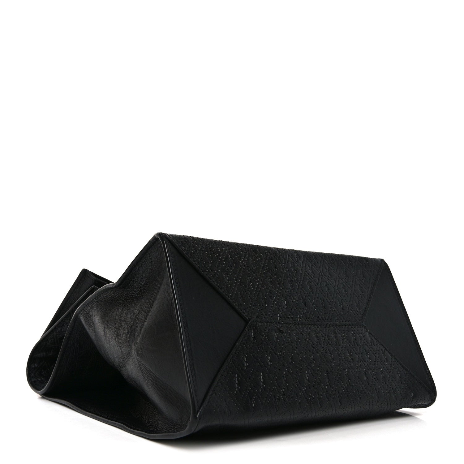 Calfskin Monogram Deli Paper Bag Vintage Black