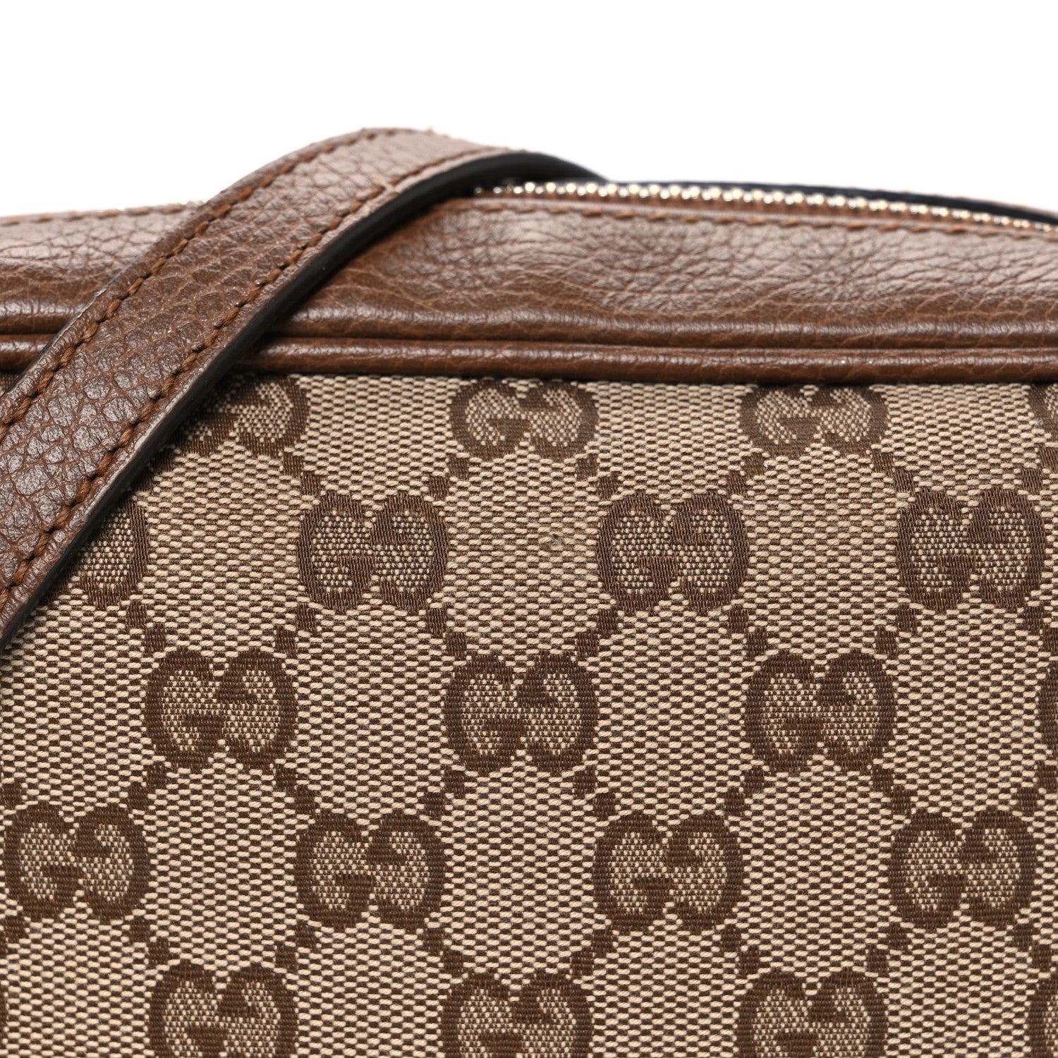 Monogram Mini Bree Messenger Bag Beige Tabacco