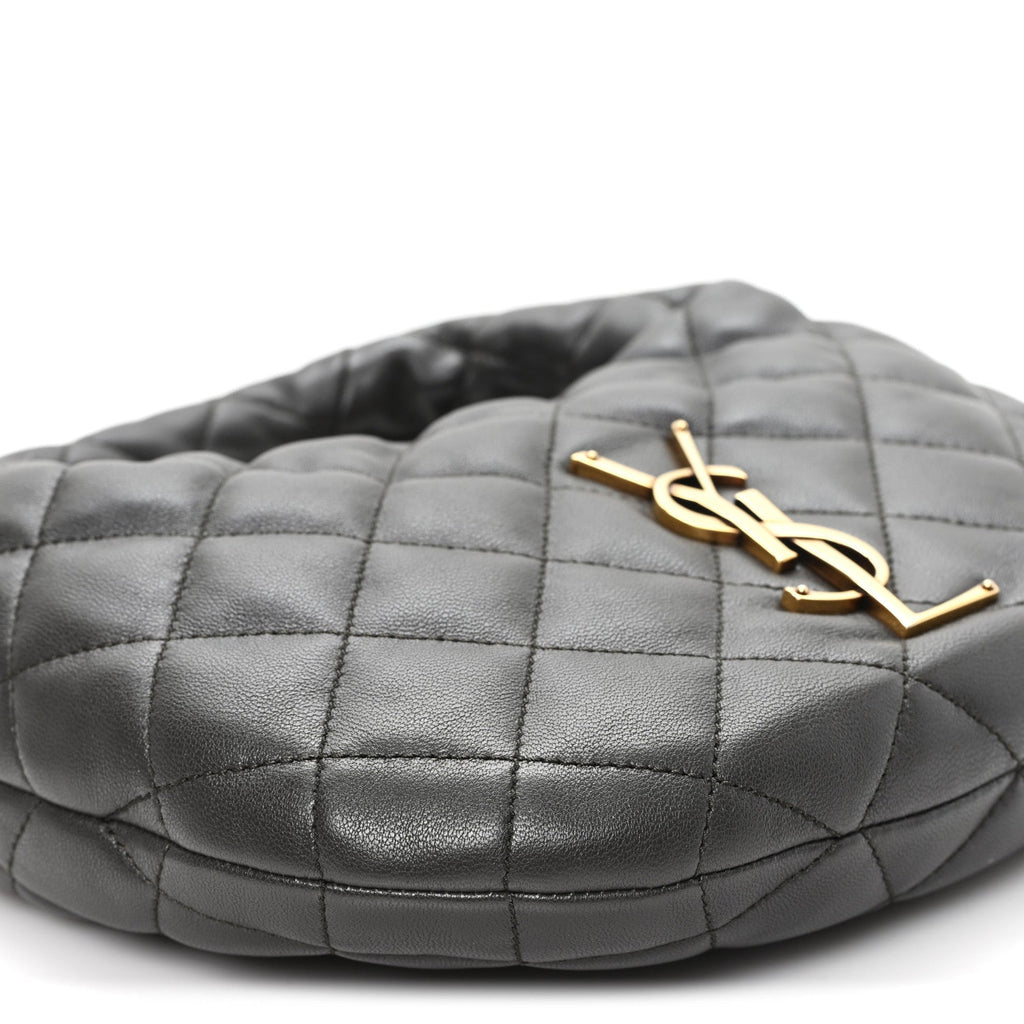 Lambskin Quilted Icarino Bag Urban Grey