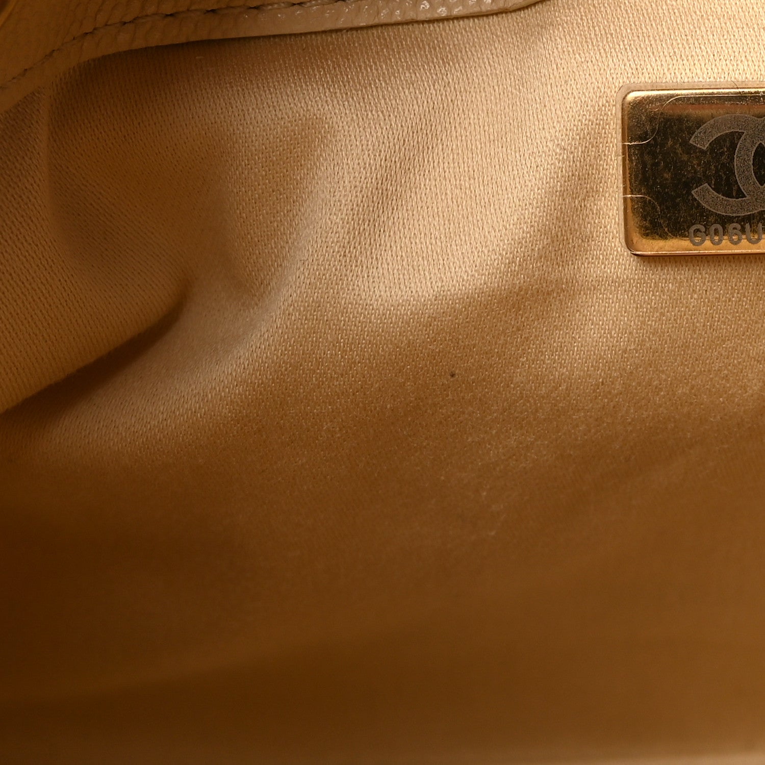 Caviar Quilted Mini Chanel 25 Handbag Beige