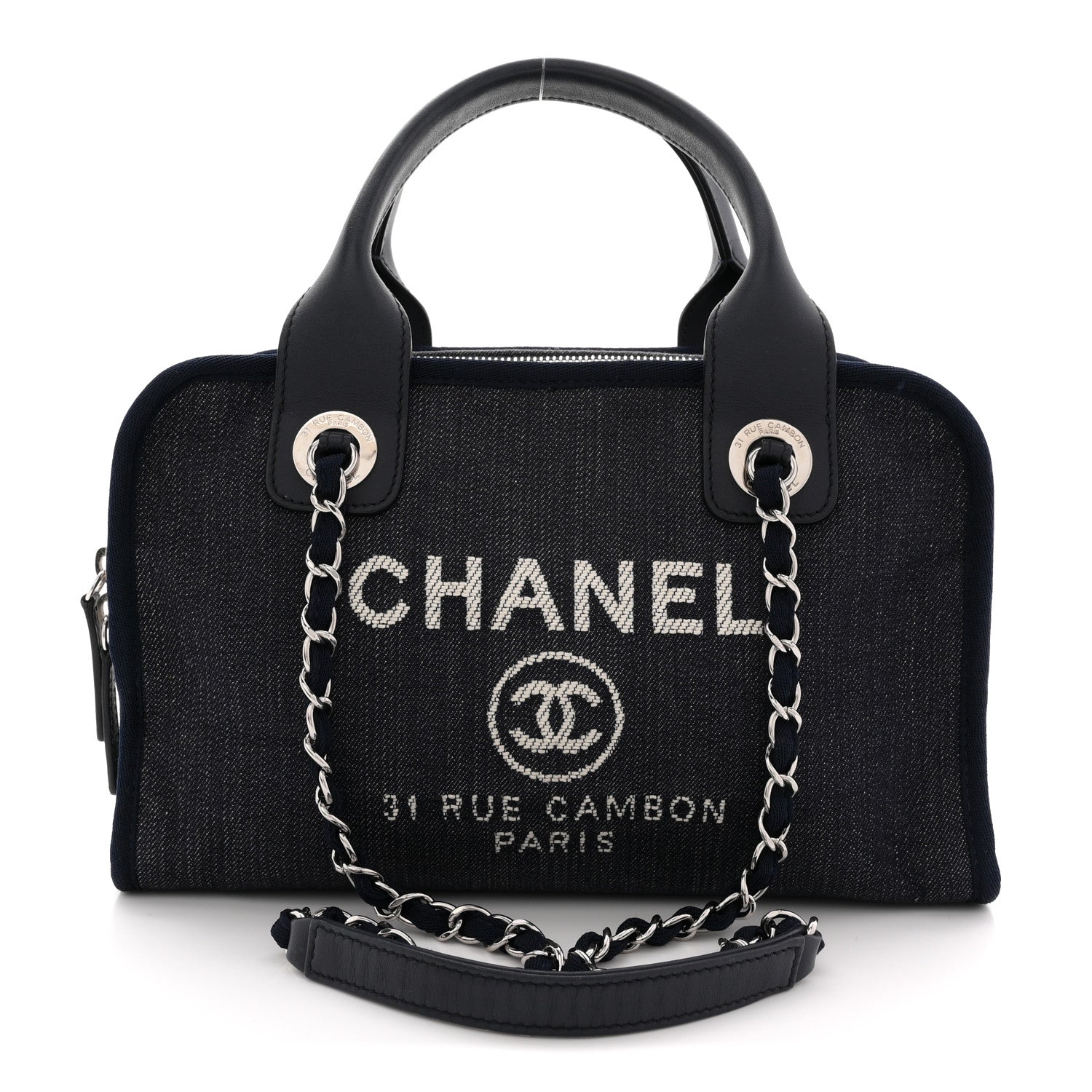 Denim Deauville Bowling Bag Blue