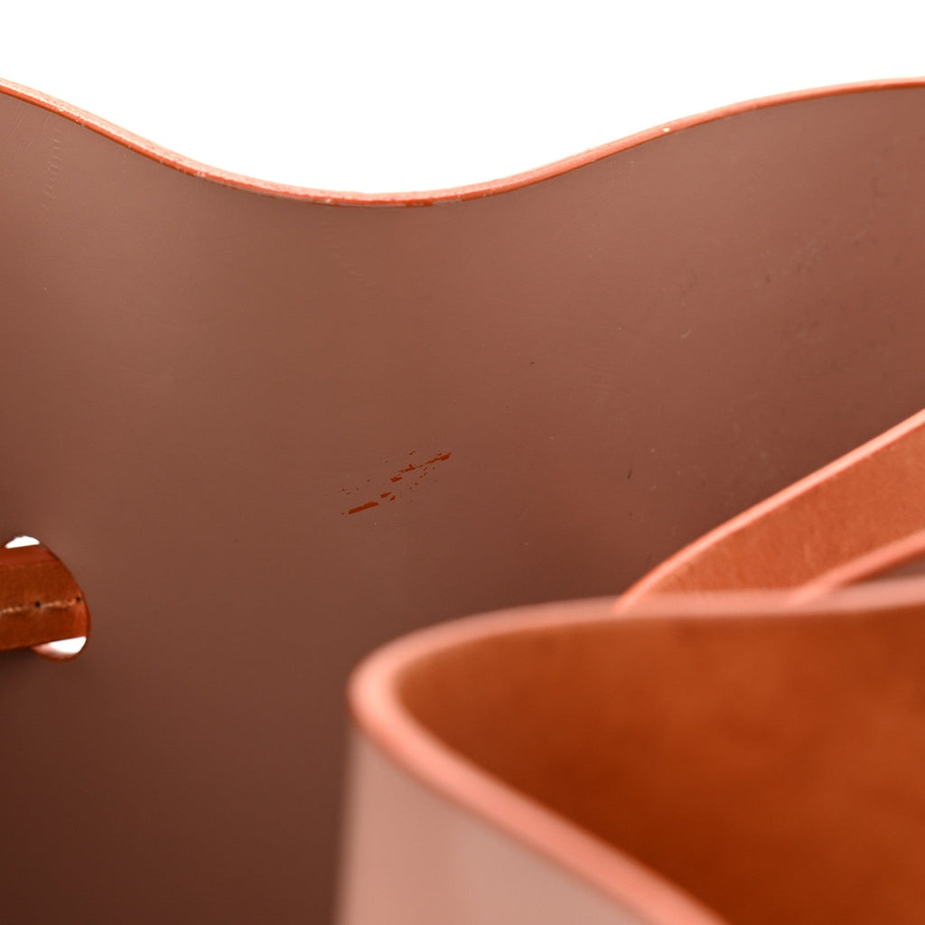 Vegetable Tanned Calfskin Bucket Bag Cammello Rosa