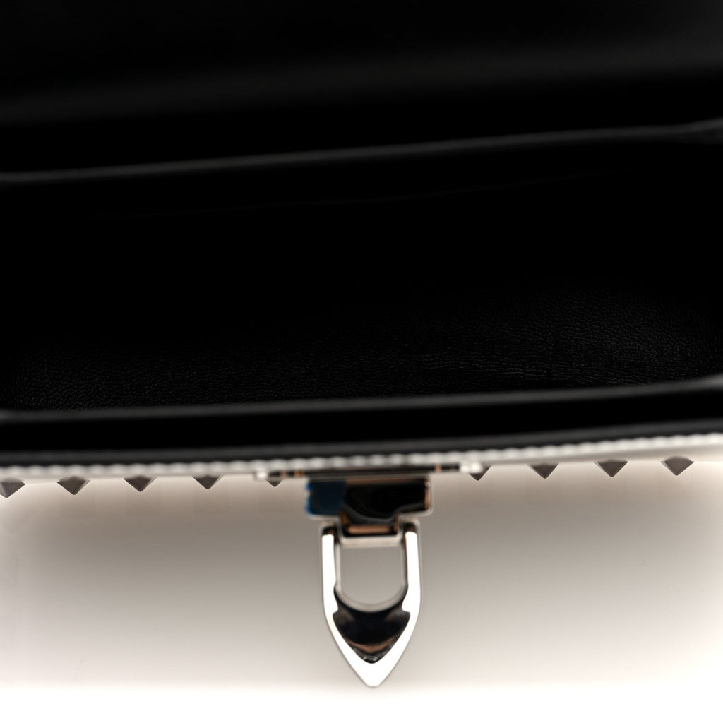 Mirror Calfskin Small Rockstud23 Shoulder Bag Silver