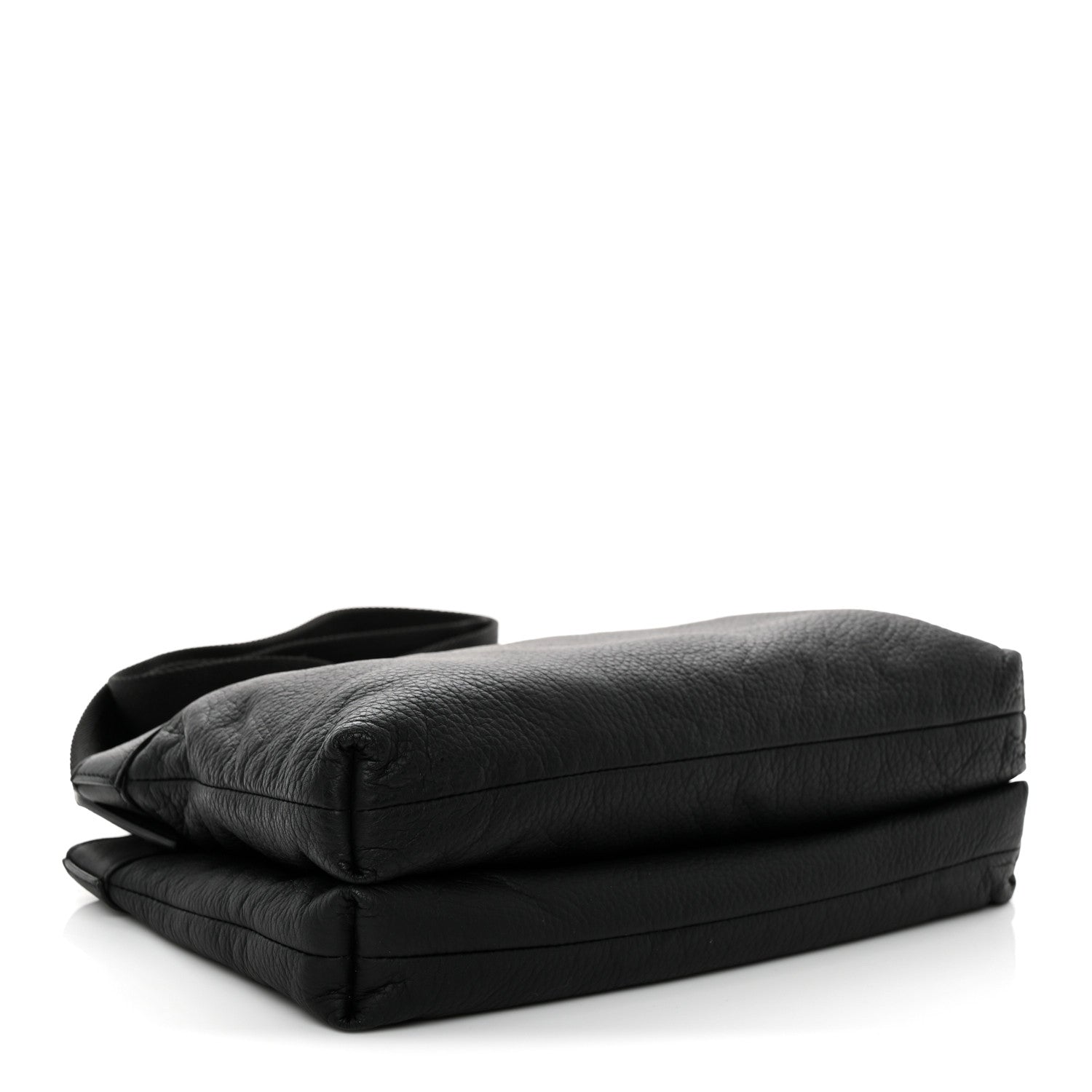 Grained Calfskin Duo Bag Black