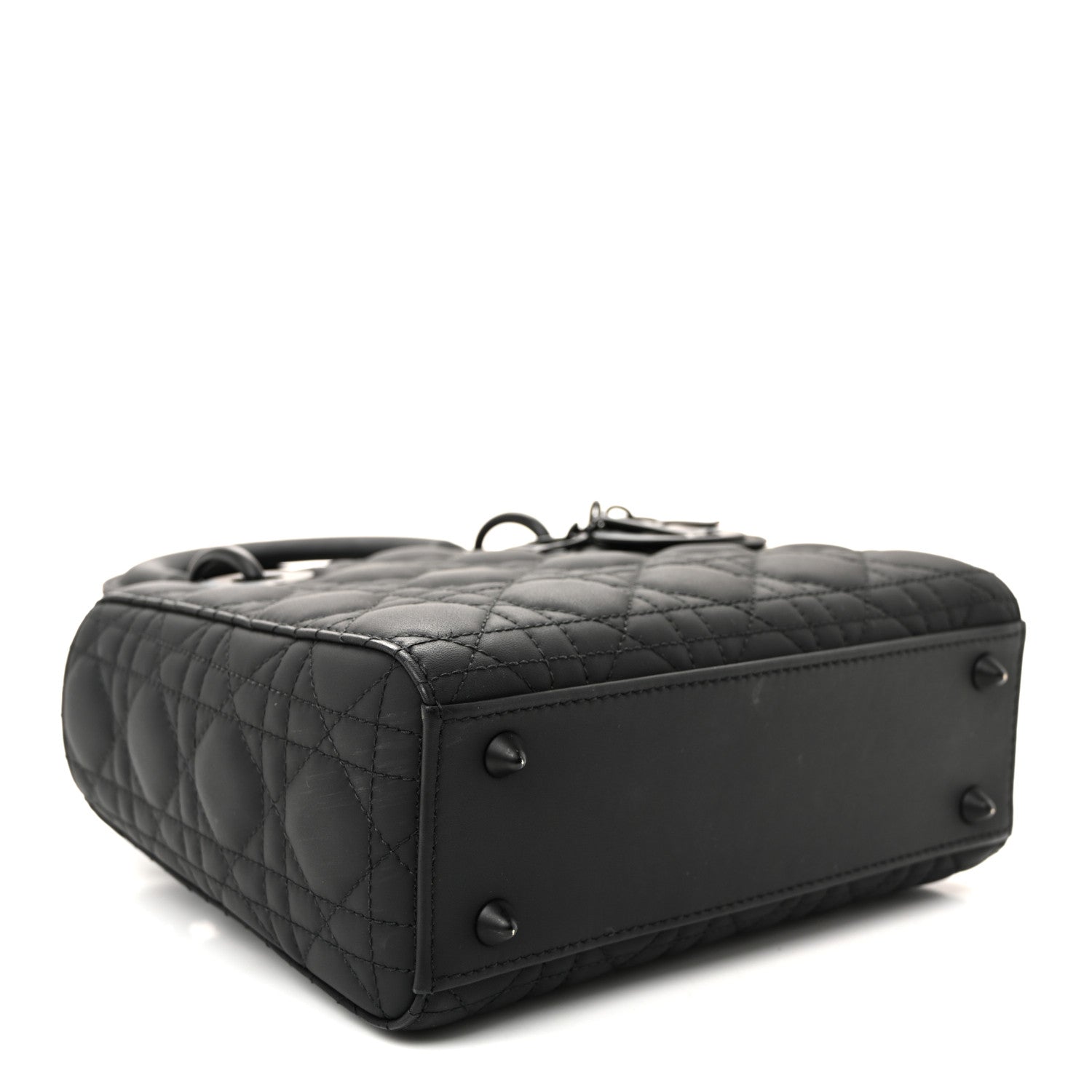 Ultra Matte Calfskin Cannage Small My ABCDior Lady Dior Black