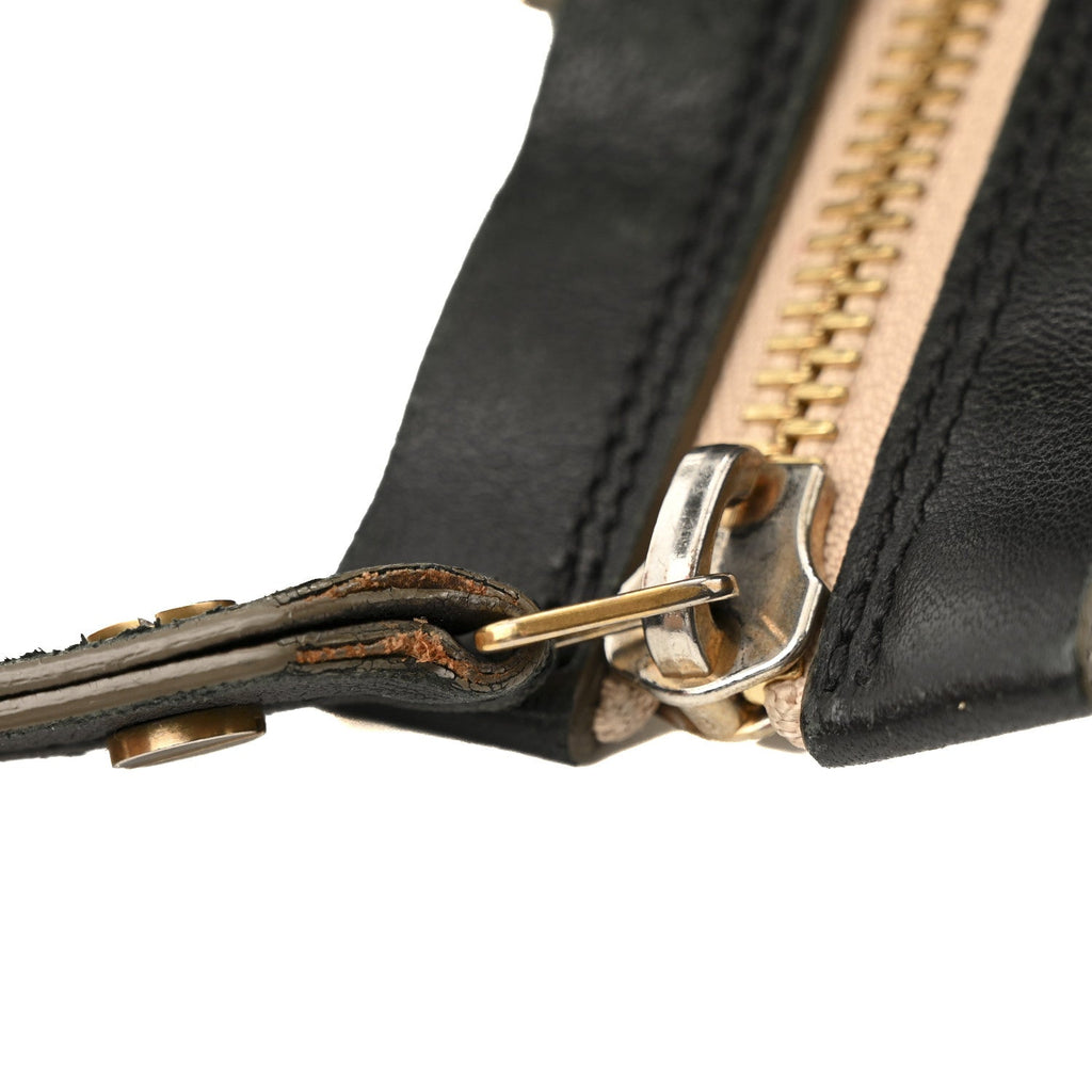 Goatskin Large Dalston Satchel Black