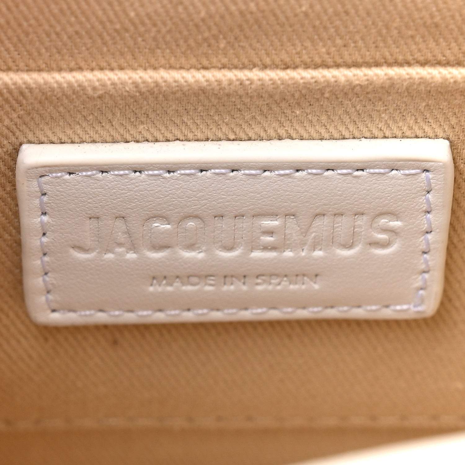 Smooth Calfskin Le Chiquito Noeud White