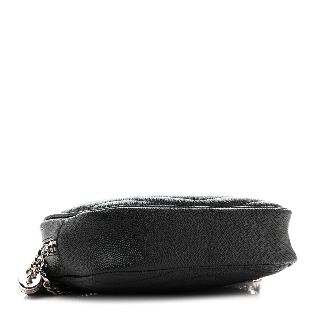 Grain De Poudre Matelasse Monogram Mini Lou Camera Bag Black