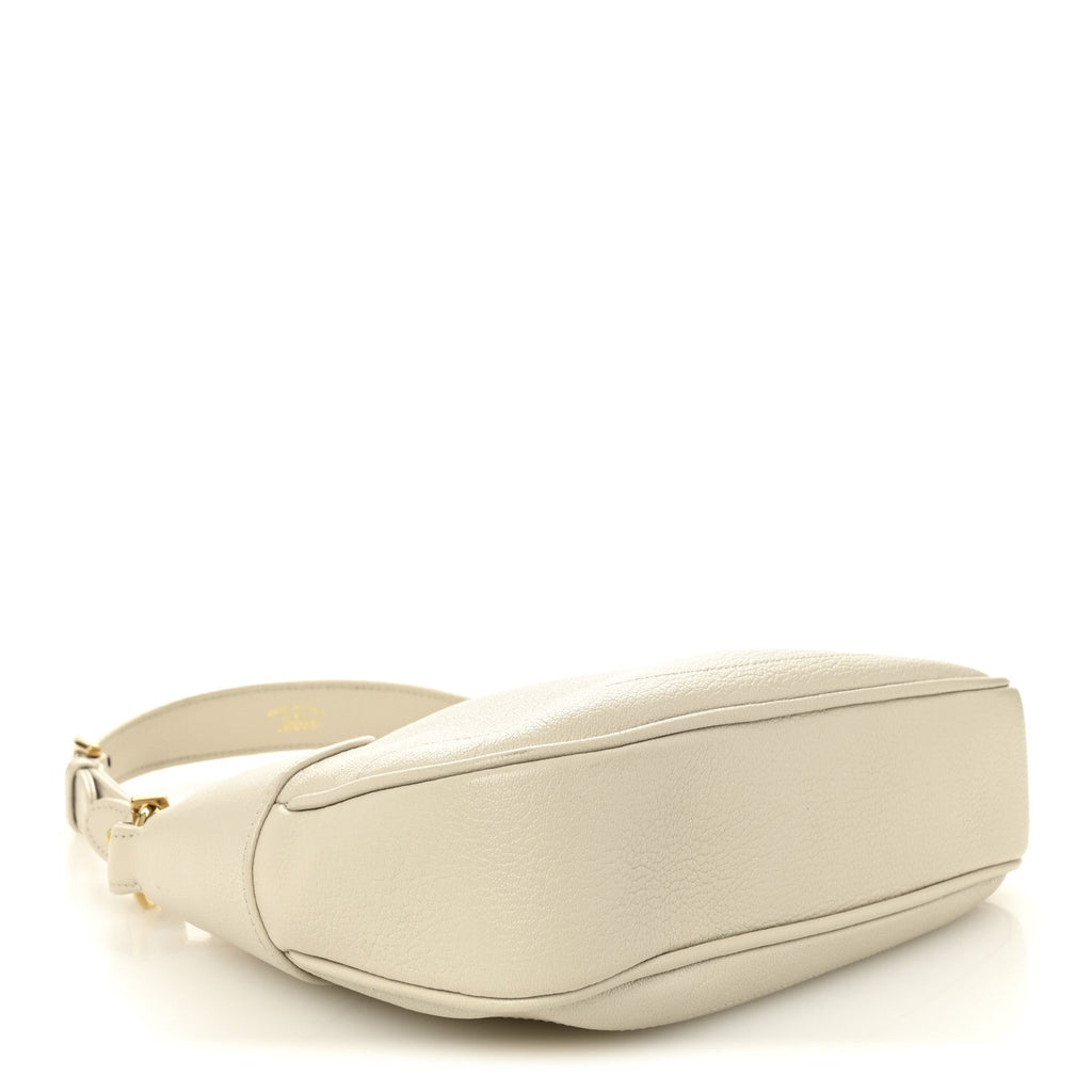 Goatskin Small Aphrodite Shoulder Bag Mystic White