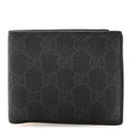 GG Supreme Monogram Bi-Fold Wallet Black