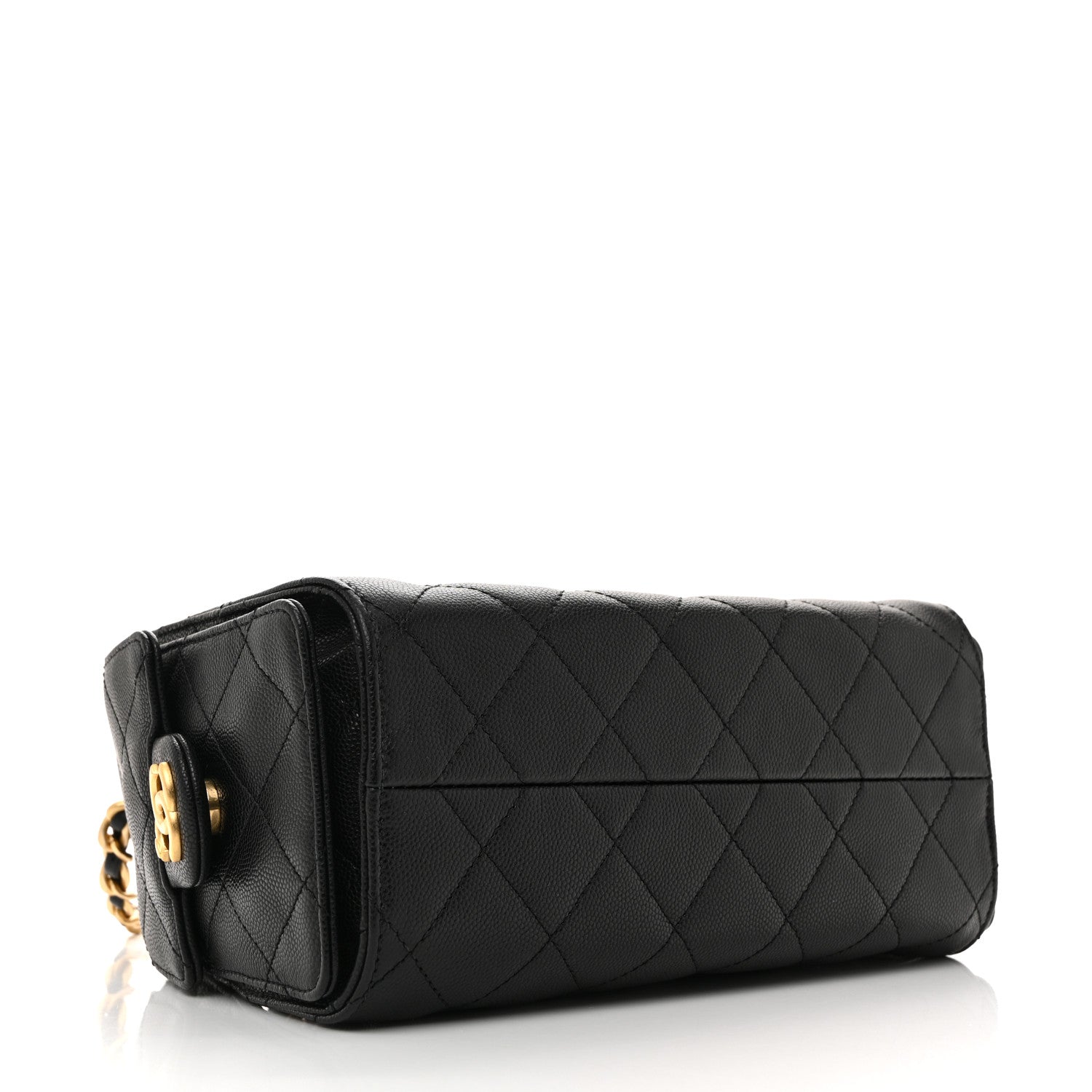 Caviar Quilted Mini Chanel 25 Handbag Black