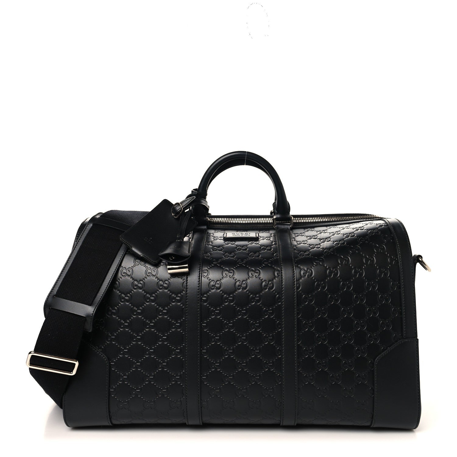 Guccissima Signature Medium Duffle Black