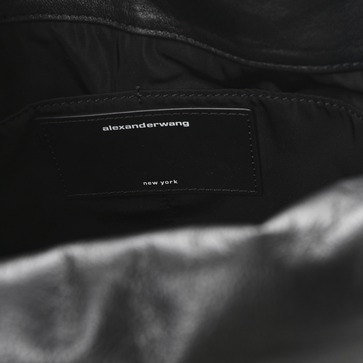 Lambskin Small Ryan Puffer Bag Black