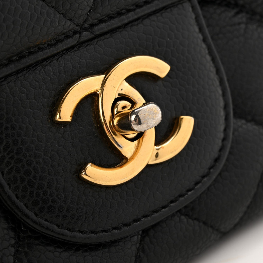 Caviar Quilted Jumbo Single Flap Black
