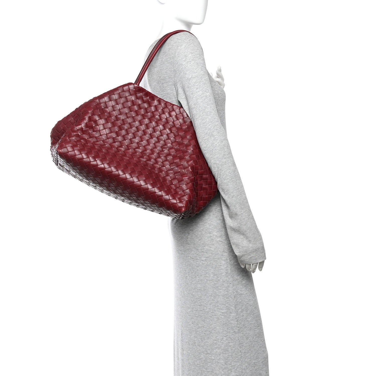 Nappa Intrecciato Tote Bag Barolo