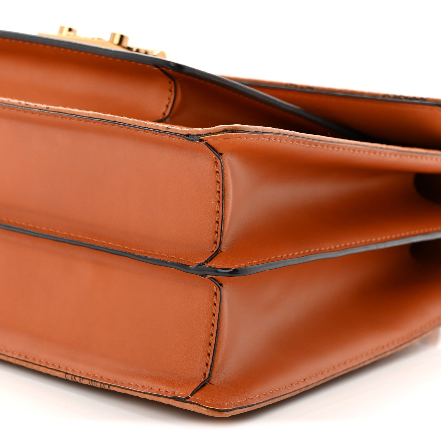 Visetos Medium Patricia Pocket Satchel Cognac