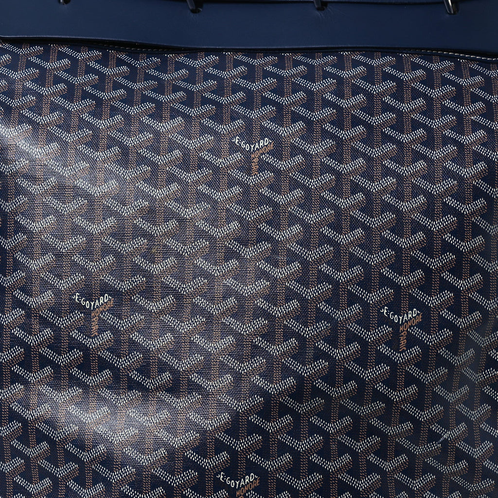 Goyardine Steamer PM Navy Blue