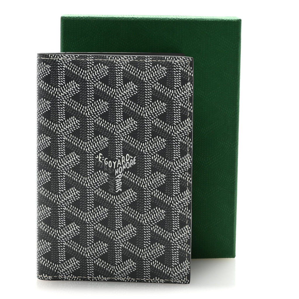 Goyardine Passport Wallet Grey