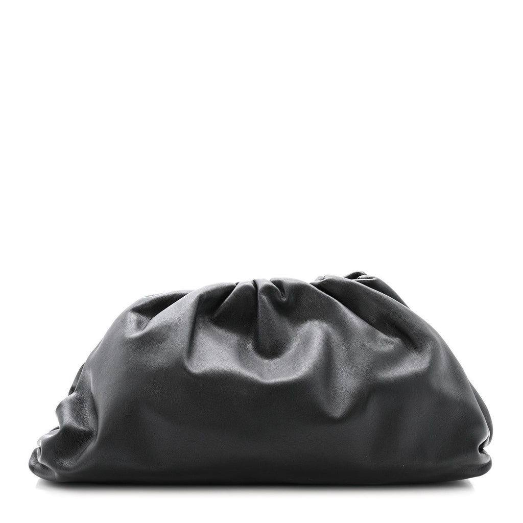 Smooth Butter Calf The Pouch Oversized Clutch Black