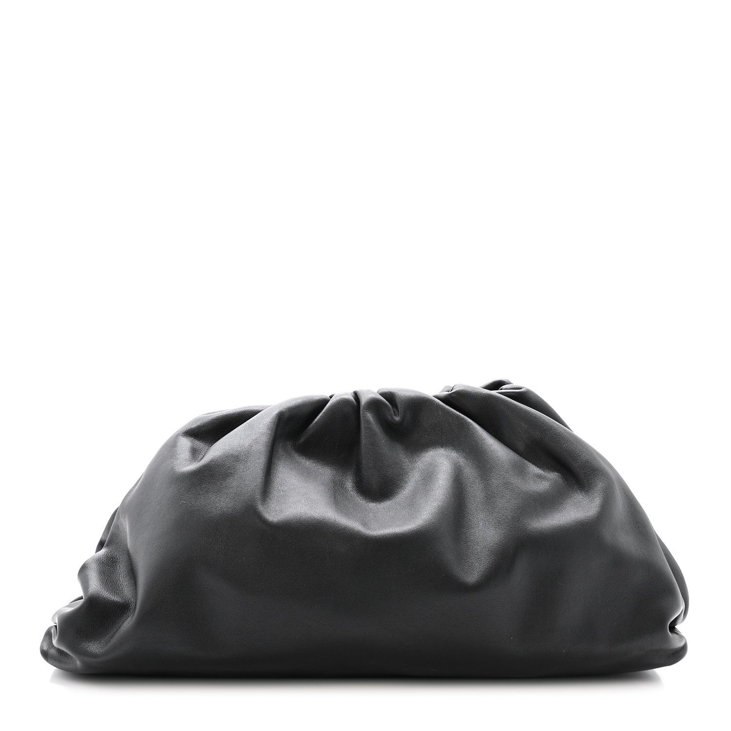 Smooth Butter Calf The Pouch Oversized Clutch Black