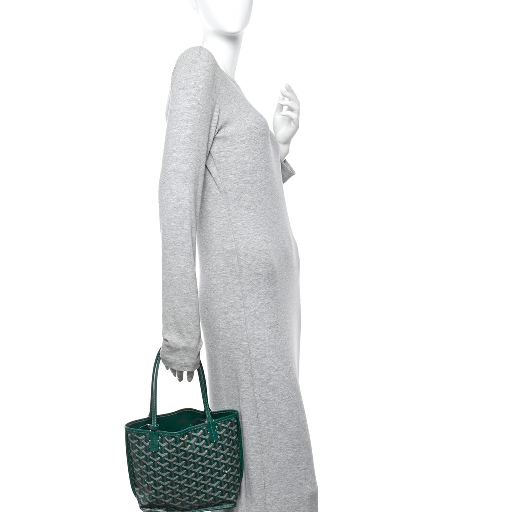 Goyardine Reversible Mini Anjou Green