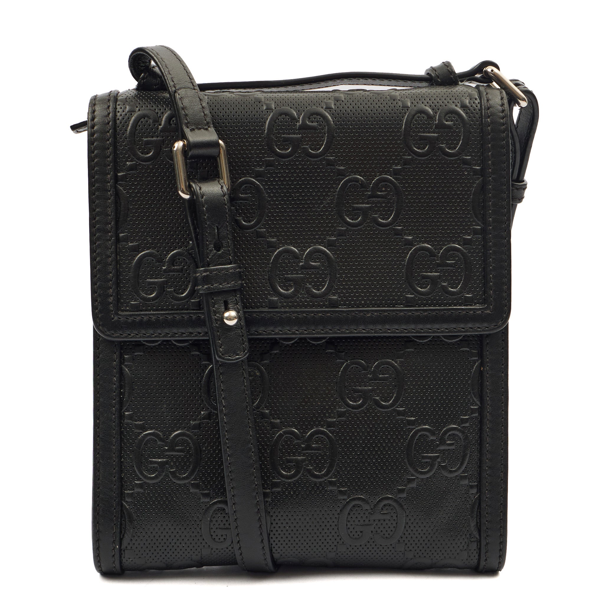 Gucci Cross Body Messenger in Black, Leather
