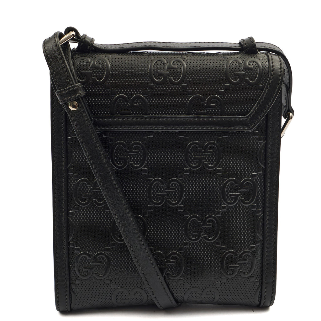 Gucci Cross Body Messenger in Black, Leather