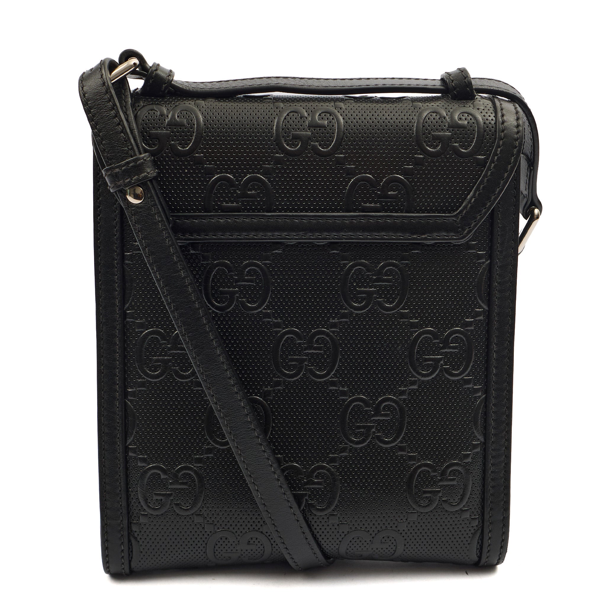 Gucci Cross Body Messenger in Black, Leather