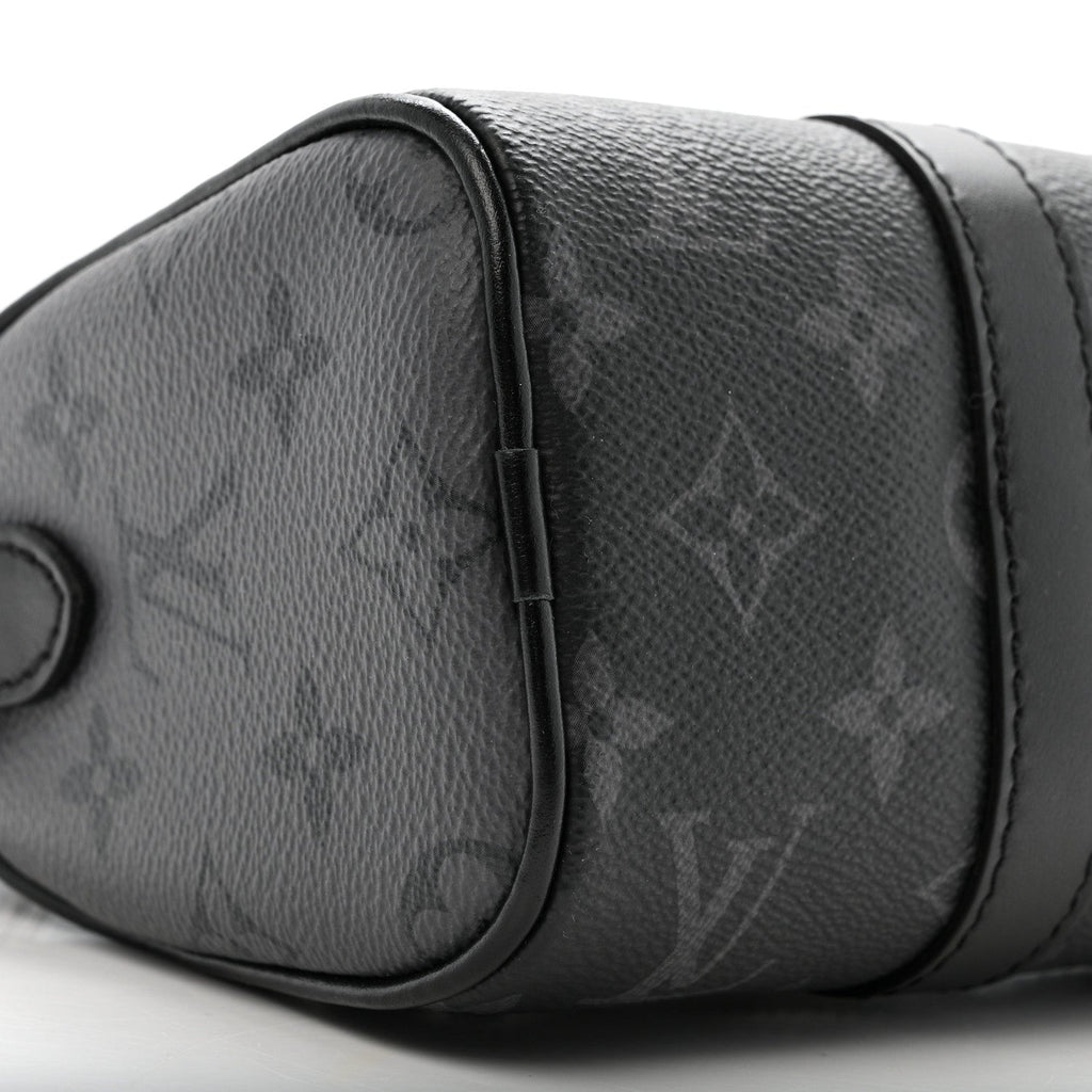 Reverse Monogram Eclipse Keepall XS Black