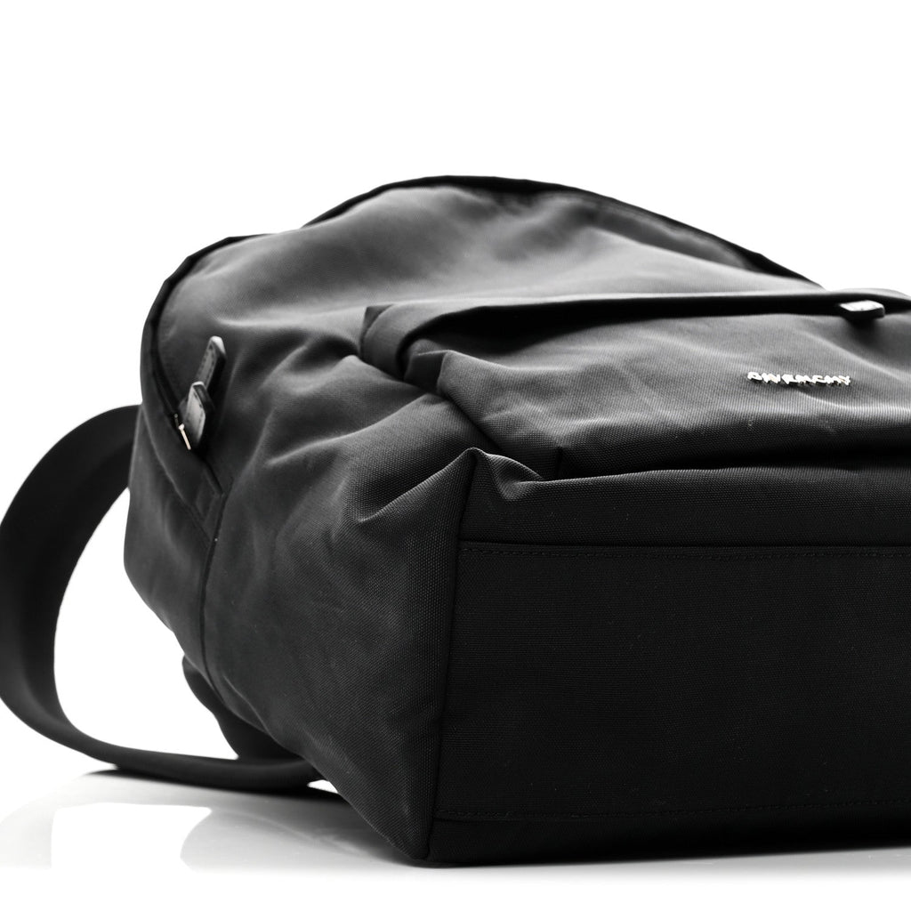 Nylon Essential Backpack Black White