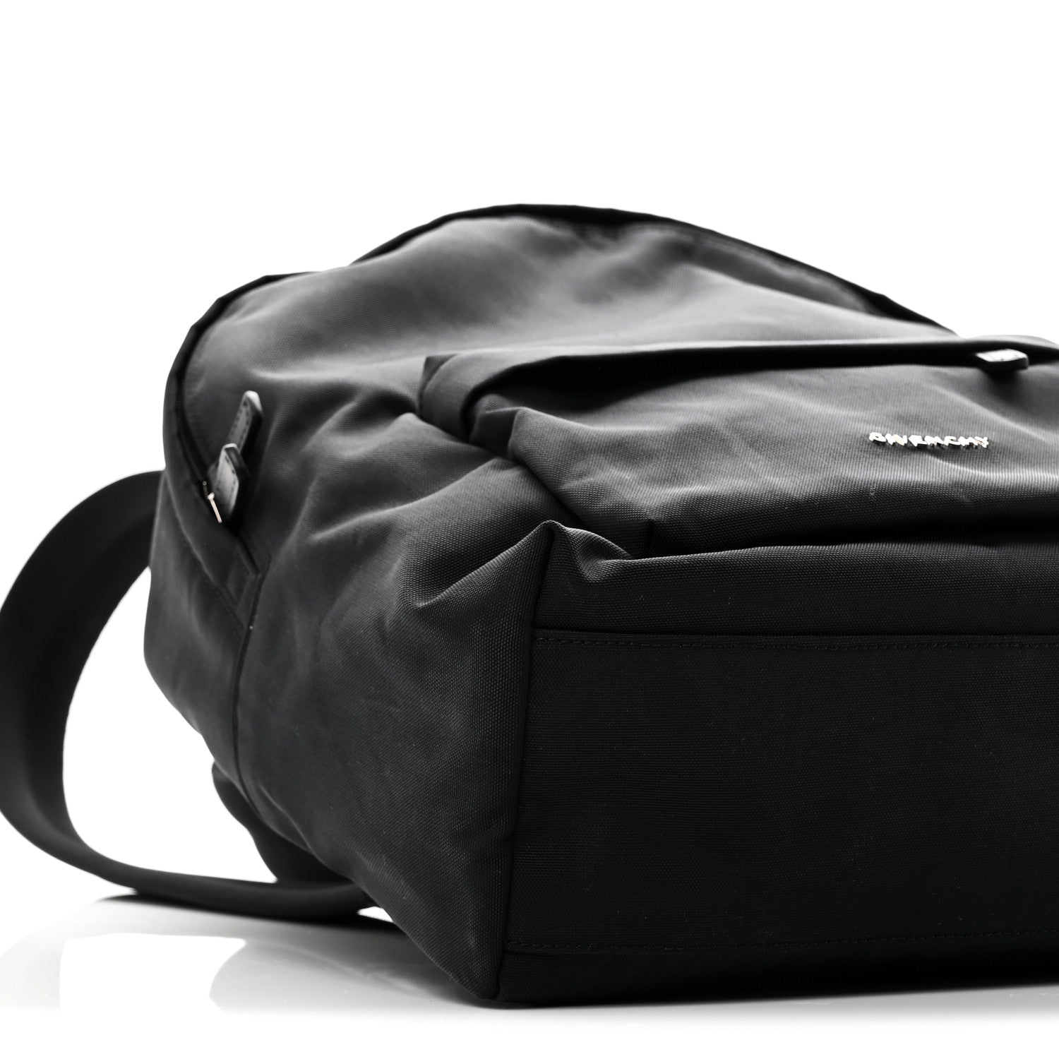 Nylon Essential Backpack Black White