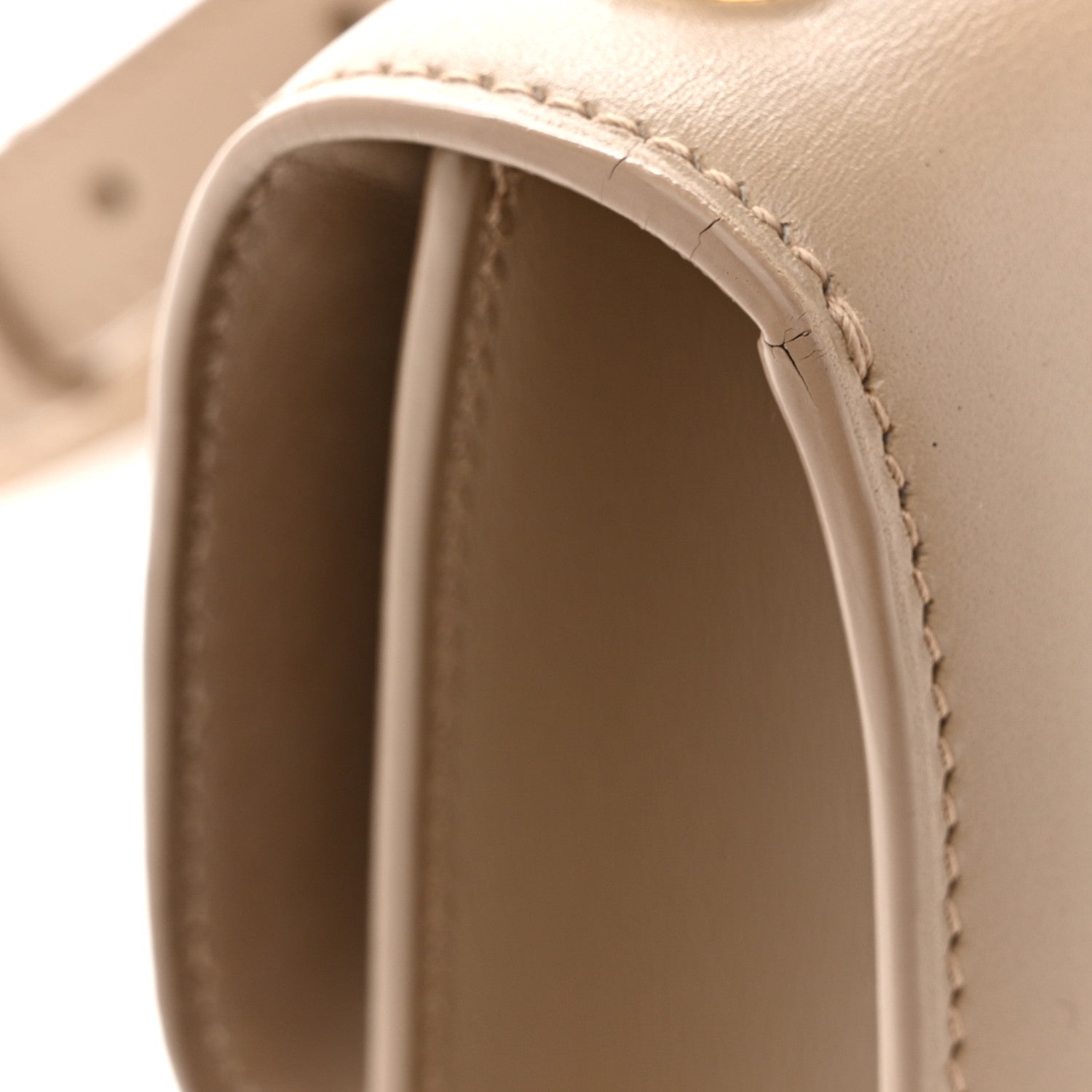 Smooth Calfskin Le Carre Satchel Dark Beige